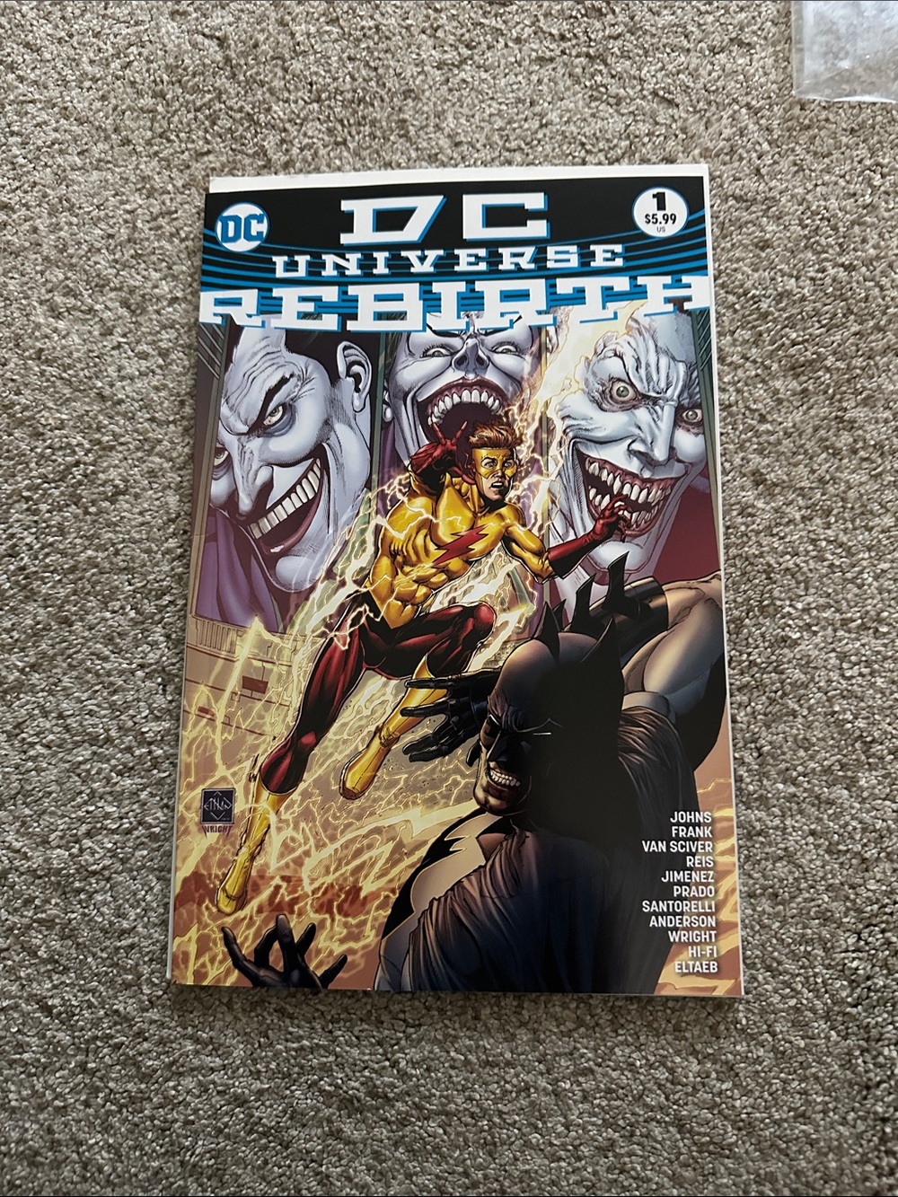 Dc universe rebirth  2016 excellent condition